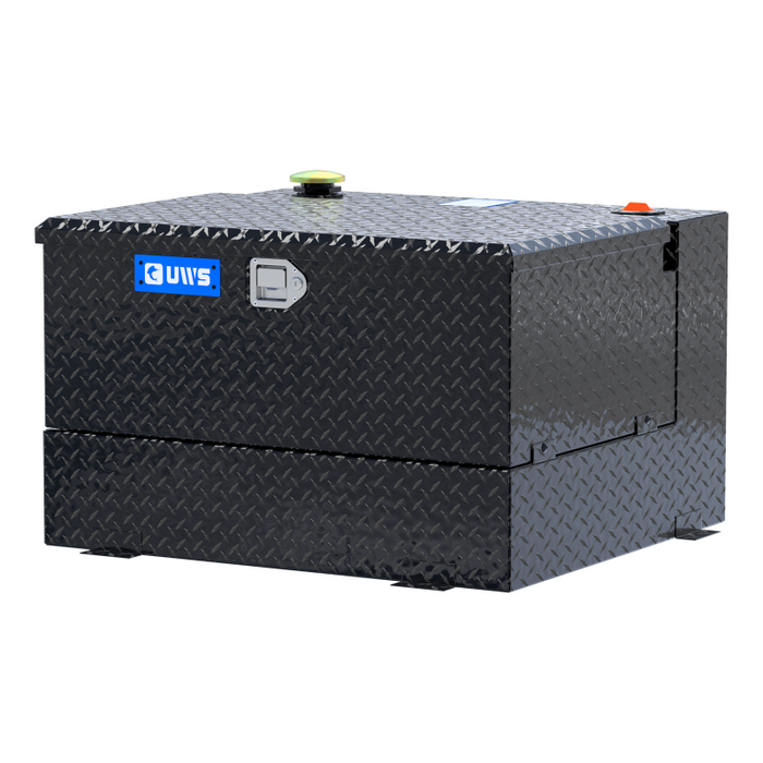 UWS Gloss Black 50-Gallon Combo Aluminum Transfer Tank Model TT-50-COMBO-BLK
