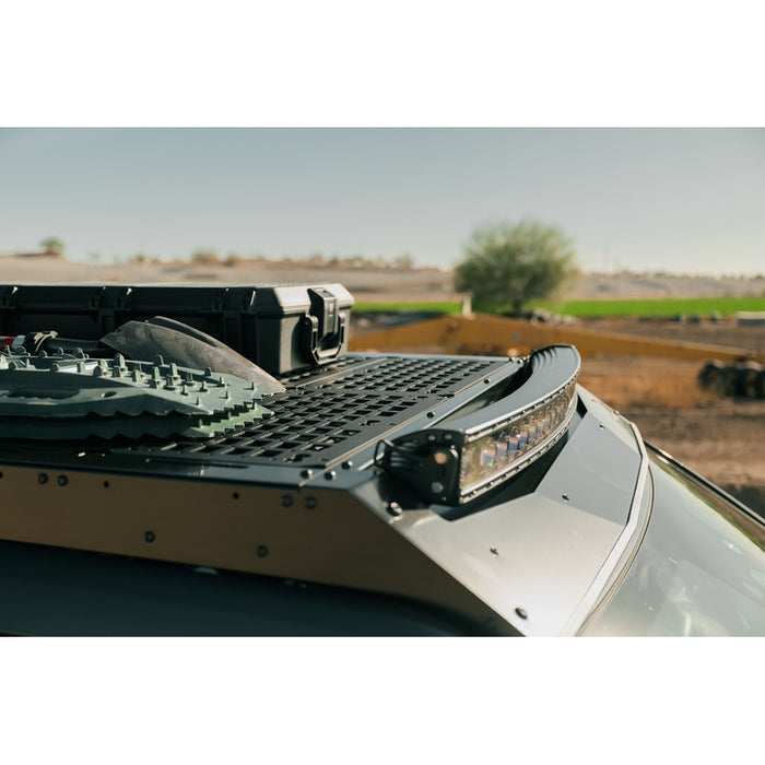 Rago Fabrication 2022-2025 Rivian R1T Roof Rack w/ Light Pocket (Honeycomb) Model AC940650103