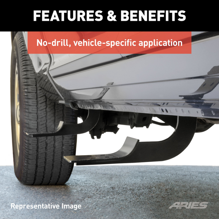 ARIES Mounting Brackets for 6" Oval Side Bars Model 4504