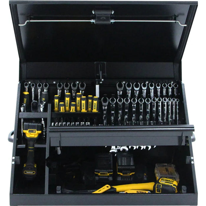 Montezuma 30 x 15 In. Steel Triangle® Toolbox Black Top Mount Toolbox DXTB30BB