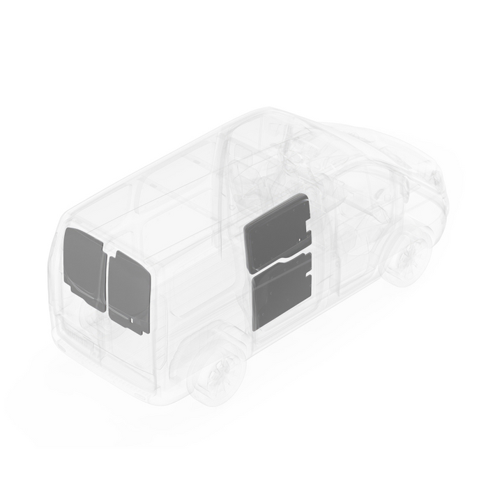 LEGEND DuraTherm Door Liner ONLY - Ford Transit (all Wheelbase lengths) Cargo Van Low Roof - Textured Grey Model 703-114-2613.LR