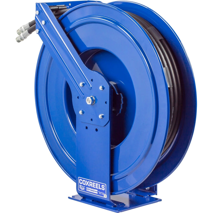 Coxreels TDMP Series Dual Hydraulic Spring Driven Hose Reel 3/8 in. x 50 ft. - Hose Included 3000 PSI Model TDMP-N-350
