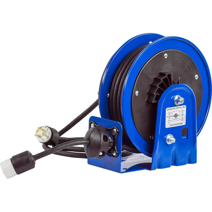 Coxreels PC10 Series Compact Spring Driven Cord Reel Single Receptacle 12 GA x 30 ft. - Cord Included Model PC10-3012-A