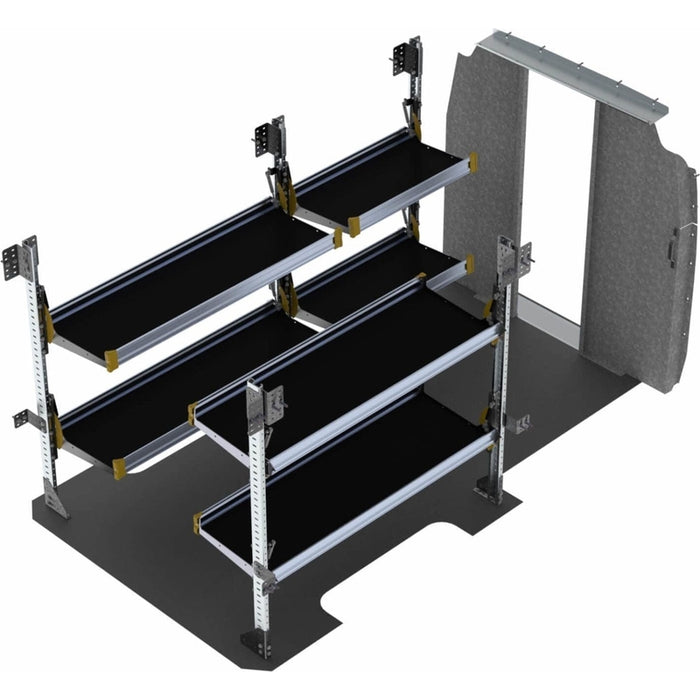 Ranger Design Delivery Van Shelving Package for Mercedes Sprinter Low Roof 144" Wheelbase Model DLS-19