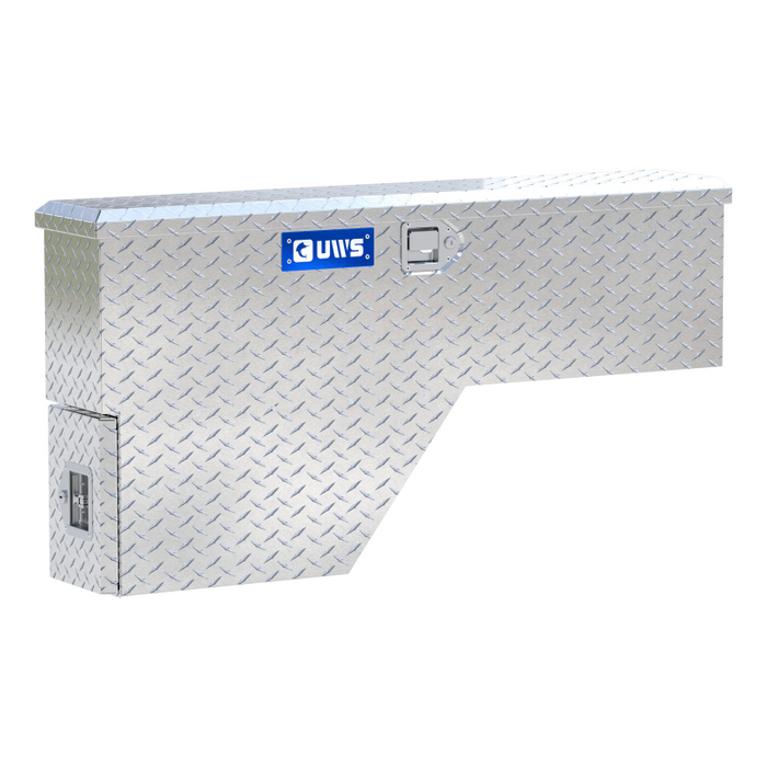 UWS Bright Aluminum 48" Passenger-Side Wheel Well Tool Box Model FW-48-DS-P