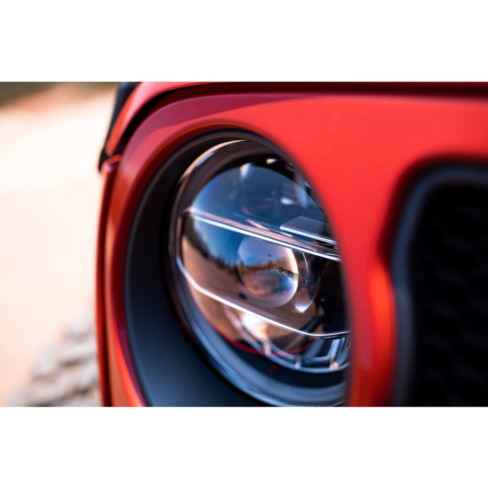 DV8 Offroad 2018-2025 Jeep Jeep Gladiator JT Wrangler JL JLU LED Headlights - Chrome Model HLCJL-01