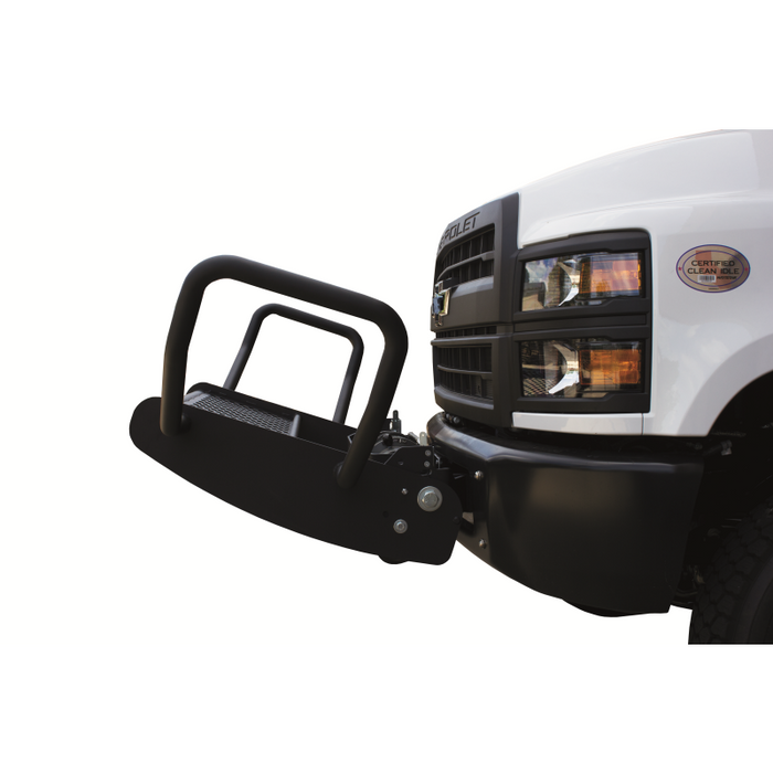 Go Industries Welded Winch Grille Guard w/Carrier - Black Model ET004