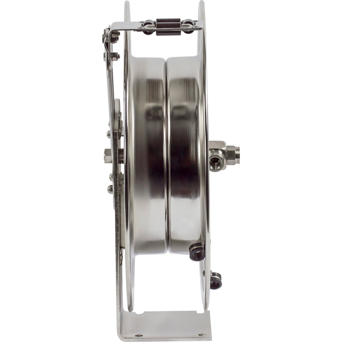Coxreels SH-SS Series Stainless Steel Spring Driven Hose Reel 3/4 in. x 25 ft. - No Hose Model SHL-N-525-SS