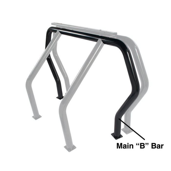 Go Rhino Bed Bar Component Main Bar Black Powdercoat Model 98002B