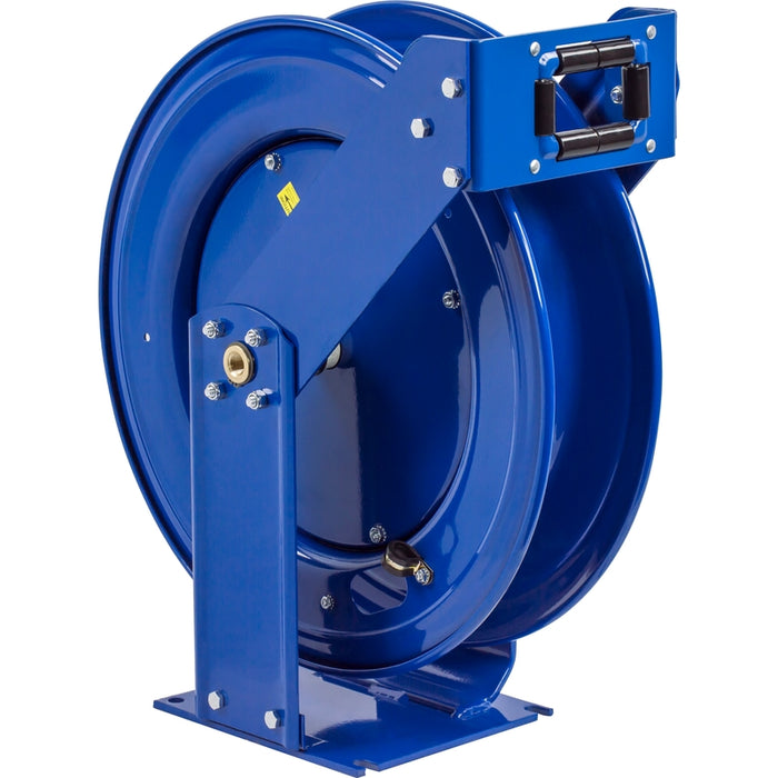 Coxreels T Series Spring Driven Hose Reel 3/8 in. x 75 ft. - No Hose 3000 PSI Dual Pedestal Triple Axles Model TMPL-N-375