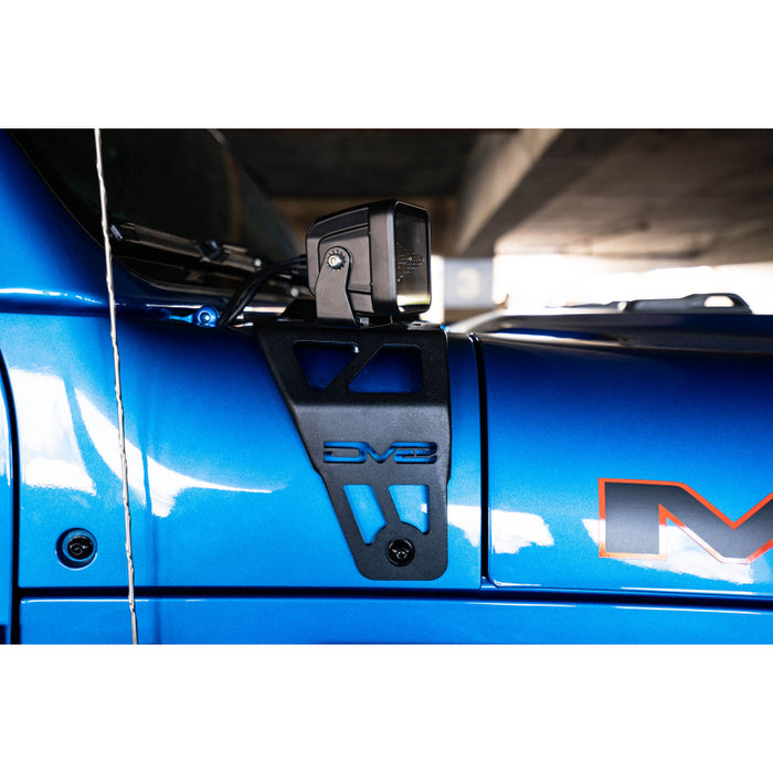 DV8 Offroad 2018-2025 JeepWrangler JL JLU 392 Gladiator JT , MojDual Pod Light Mounts Model LBJL-06
