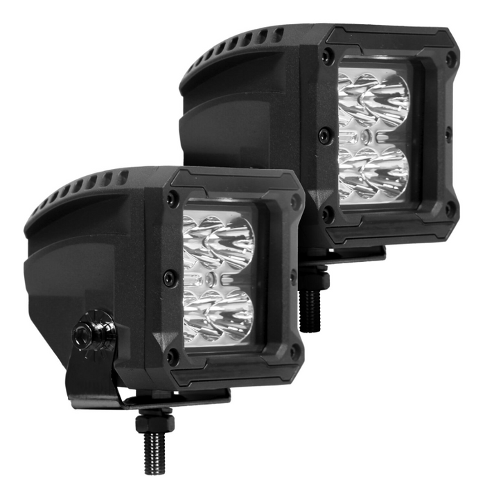 Go Rhino Bright Series 3x3 Cube LED Spot Lights Pair Model 751803023SCS