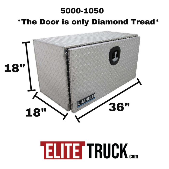 Chandler Underbody Aluminum Tread Plate Toolbox 18x18x36 With Drop Down Door Model 5000-1050
