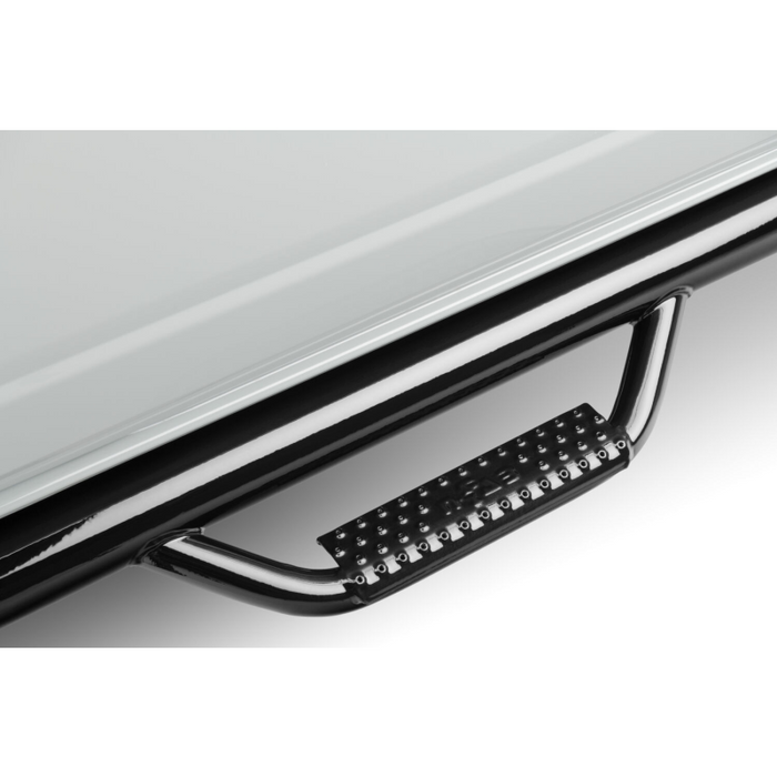 N-Fab Cab Length Side Steps Gloss Black Mild Steel Model F2172B