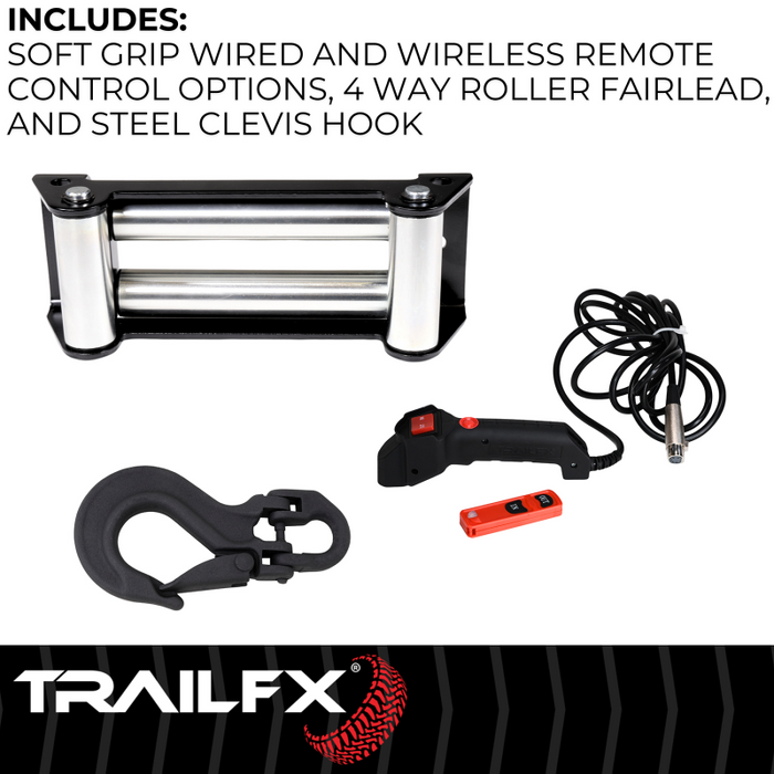 TrailFX REFLEX 2.0 Winch 12000LB Steel Cable Model WR212B