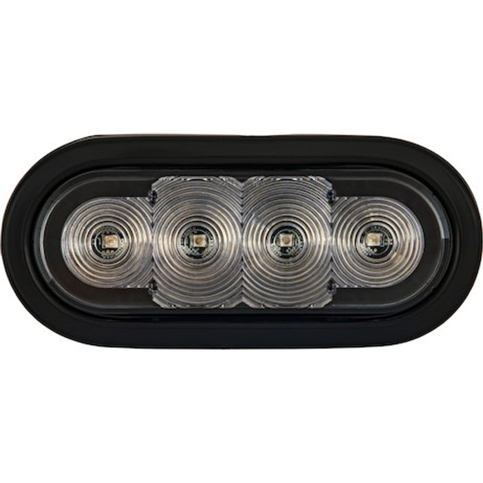 Buyers Products 6 Inch Oval LED Amber/Blue/Clear Lens Strobe Light With Grommet Model SL62AB