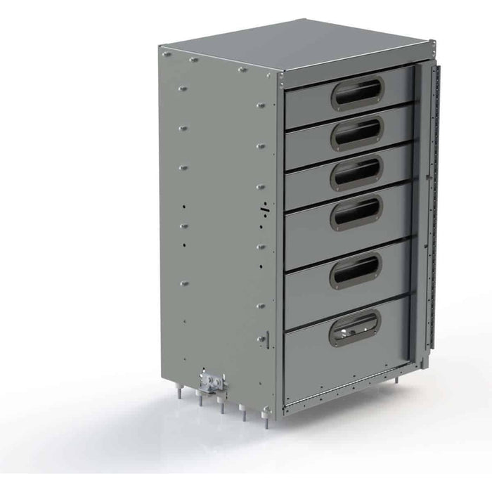 Ranger Design Cargo Van Storage Cabinet - 5 Drawer and 1 Door 18"x24"x36" Model 5060-5