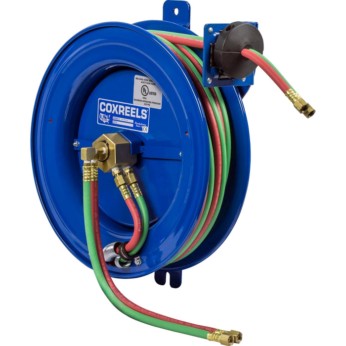 Coxreels SGW Series Side Mount Welding Hose Reel 1/4 in. x 50 ft. oxy-acet - Hose Included 200 PSI Model SG17W-150