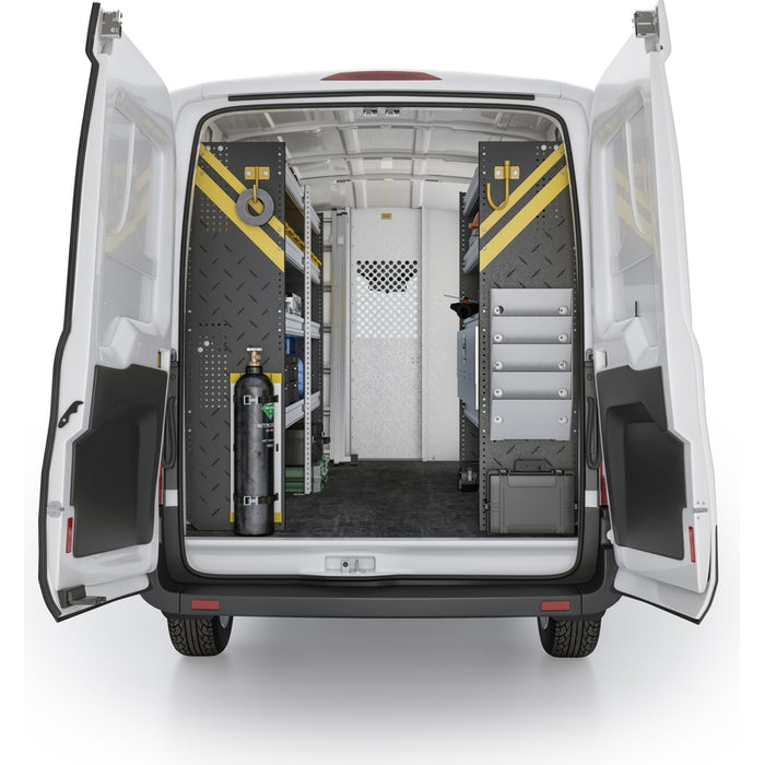 Ranger Design HVAC Van Shelving Package for Ford Transit Mid Roof 148" Wheelbase Model FTM-12