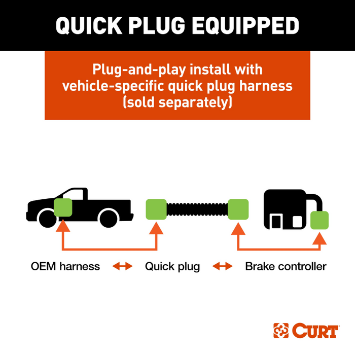 CURT Venturer NEXT Trailer Brake Controller Time-Delay Model 51116