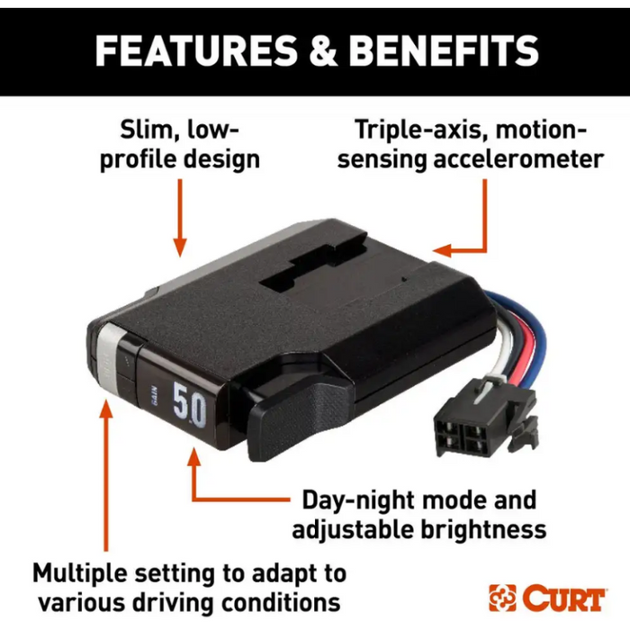 CURT Triflex Next Trailer Brake Controller Proportional Model 51146