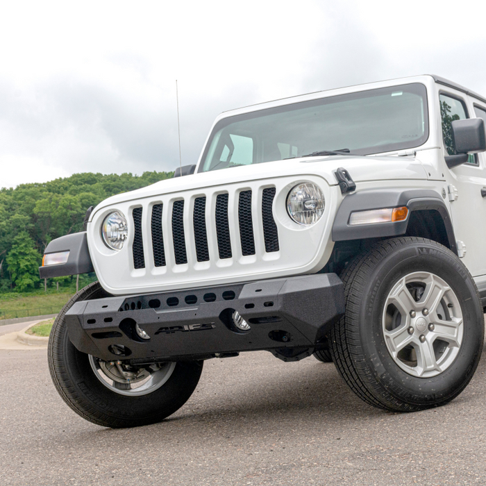 ARIES TrailChaser Jeep Wrangler JL, Gladiator Aluminum Front Bumper (Option 6) Model 2082074