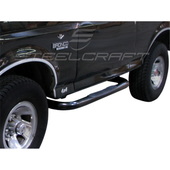 Steelcraft 3in. Round Black Step Nerf Bars Model 211070