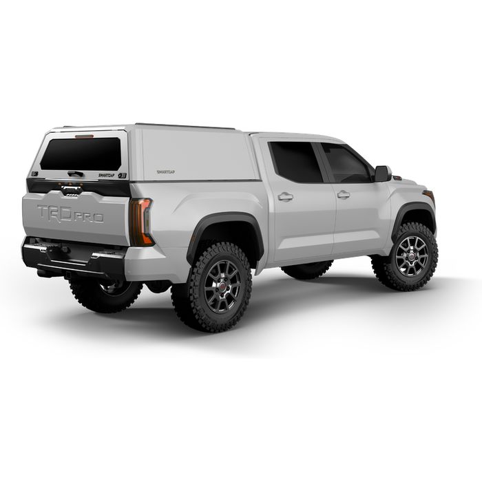 SmartCap OEM White Truck Bed Cap EVOh Hatchback Series w/ Vertical Locks Model EH1310-WH