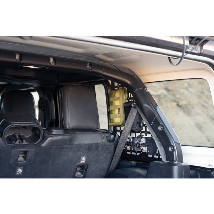 DV8 Offroad 2018-2025 Jeep Wrangler Rear Window Molle Panels Model MPJL-01