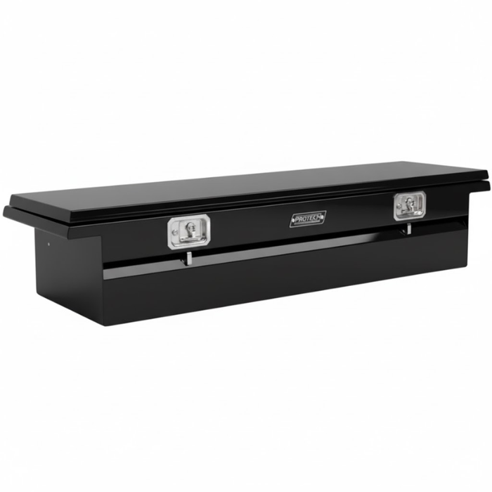 ProTech Crossover 15X20X74 Single Lid Box Gloss Black Steel Low Profile Model 52-8221LP-GB