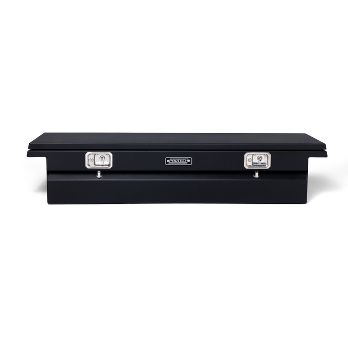 ProTech Crossover 15X20X74 Single Lid Box Textured Black Steel Low ProTech Crossover 15X20X74 Single Lid Box Textured Black Steel Low