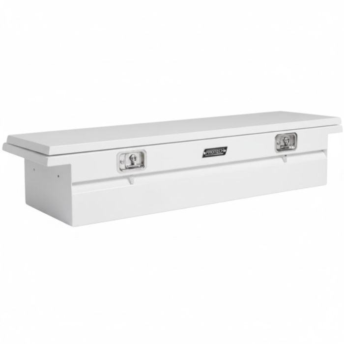 ProTech Crossover 15X20X74 Single Lid Box Gloss White Steel Low Profile Includes Tray Model 52-8221LP-GW