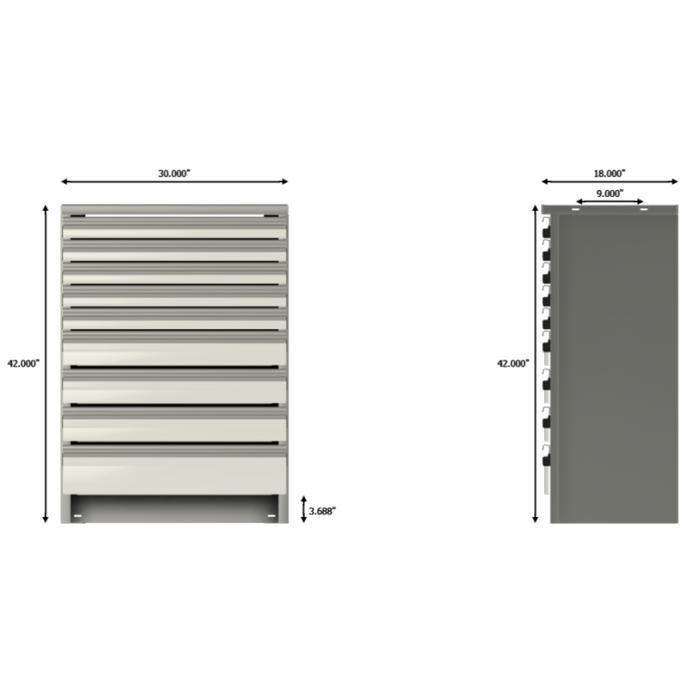 CTech Palfinger Service Body Drawer Unit 30w x 42h x 18d 522305