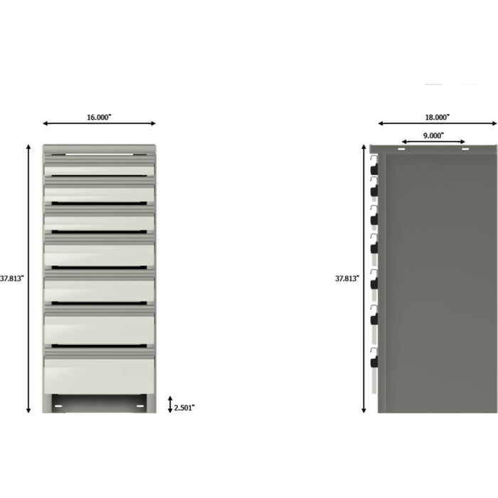 CTech Palfinger (After 4/1/26) Service Body Drawer Unit 16w x 37.813h x 18d Drawer Unit 522313