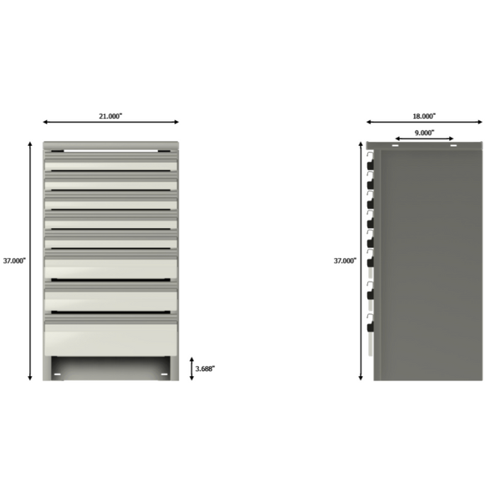 CTech Palfinger Service Body Drawer Unit 21w x 37h x 18d 522311