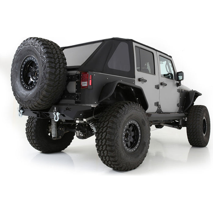 Smittybilt Bowless Combo Top Kit w/ Tinted Windows - Black Diamond (07-18 JKU) Model 9083135K