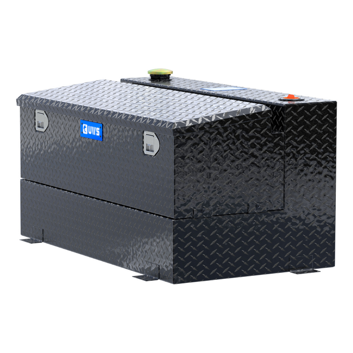 UWS Gloss Black 75-Gallon Combo Aluminum Transfer Tank Model TT-75-COMBO-BLK