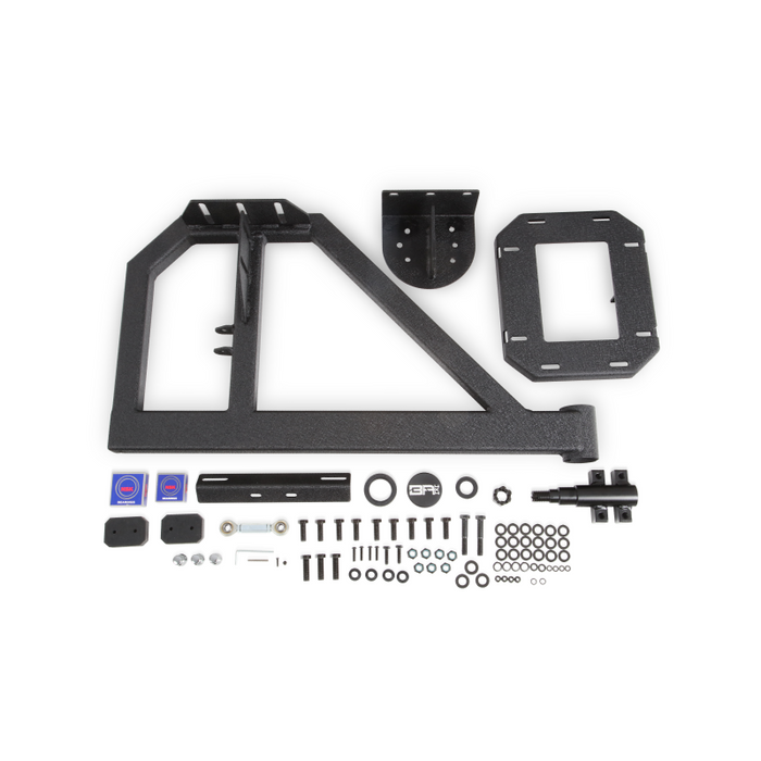 Body Armor 4X4 Tire Carrier Single Action (Fits Jk-2965 Bumper) Model 5297