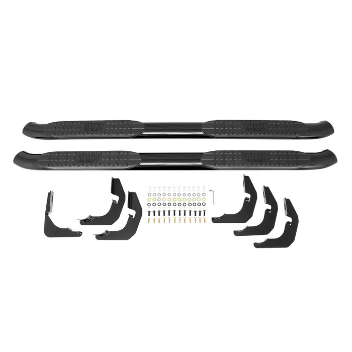 Westin PRO TRAXX 4 Oval Step Nerf Bars Black Steel Model 21-21405
