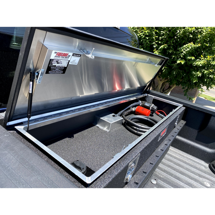 The FuelBox Tank and Tool Box Combo 57 Gallon 1" Taller Toolbox Smooth & Sprayed Finish Model FTC60BMS