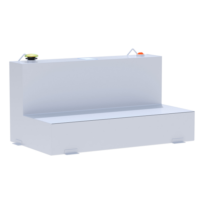 UWS White 75-Gallon L-Shape Steel Transfer Tank Model ST-75-L-W