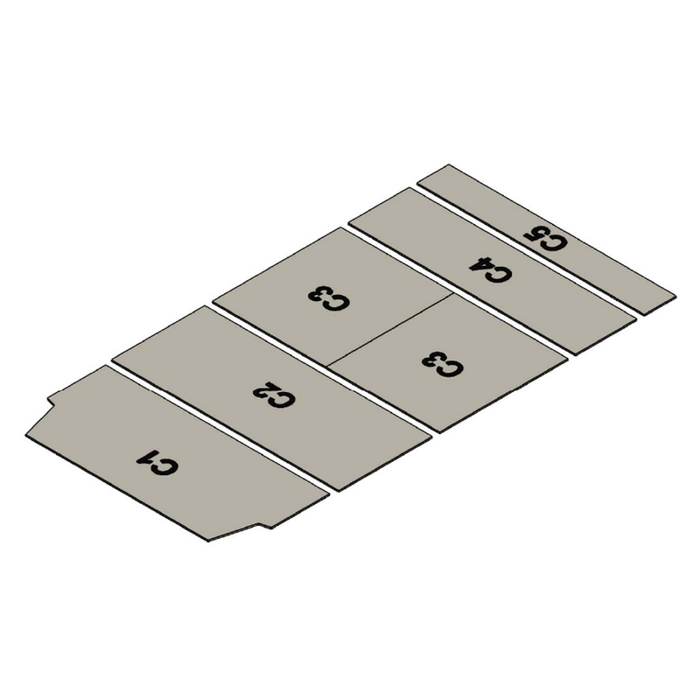 AutoPly Interior Ceiling Insulation Kit for Ford Transit High Roof 148" Wheelbase Model - R4 (1") Model 5300-1