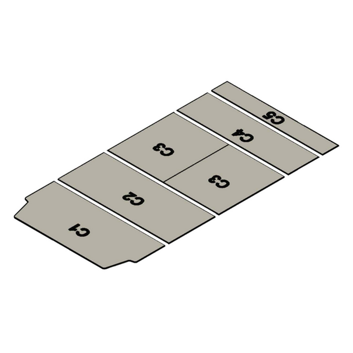 AutoPly Interior Ceiling Insulation Kit for Ford Transit Low & Mid Roof 148" Wheelbase - R4 (1") Model 5300M-1