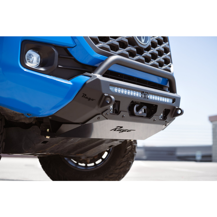 Rago Fabrication 2016-2023 Toyota Tacoma Center Mount Winch Front Bumper w/ Top Hoop Model F6804022001NA