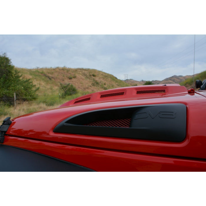 DV8 Offroad 2007-2018 Jeep Wrangler Heat Dispersion Hood Model HDMB07-02