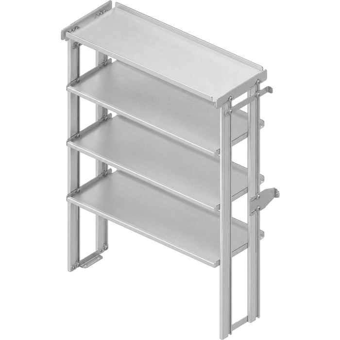 Hackney Base Shelving Module with Ladder Top and 3 Shelves - 18D x 46W x 60.5H Model 1846LB