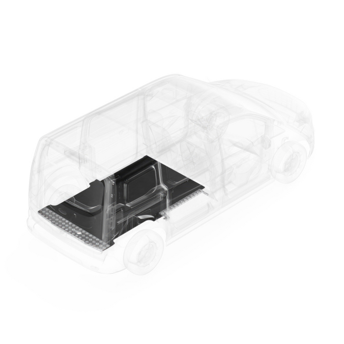 LEGEND AutoMat Bar Kit with Sills USA Version Ford Transit Connect Long Wheelbase Cargo Van 1 Pc - Single Side Door Model 721-043-7521.U