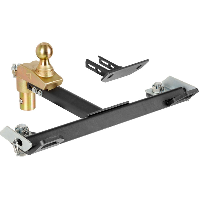 CURT Multi-Fit OEM Puck System Gooseneck Ball with 4" Offset, Fits Select Chevrolet, Ford, GMC, Nissan, Ram Trucks Model 60663