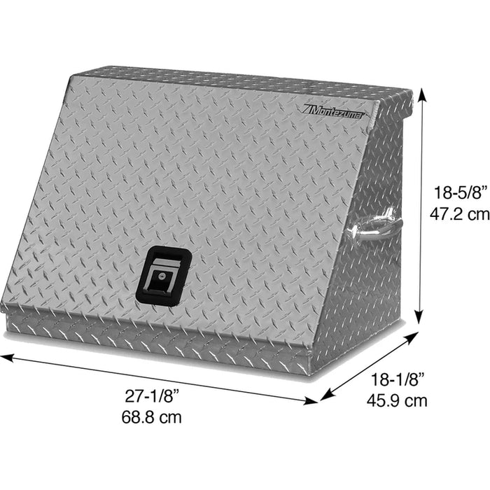 Montezuma 26 x 18 In. Aluminum Triangle® Toolbox Brite Top Mount Toolbox SE250AL