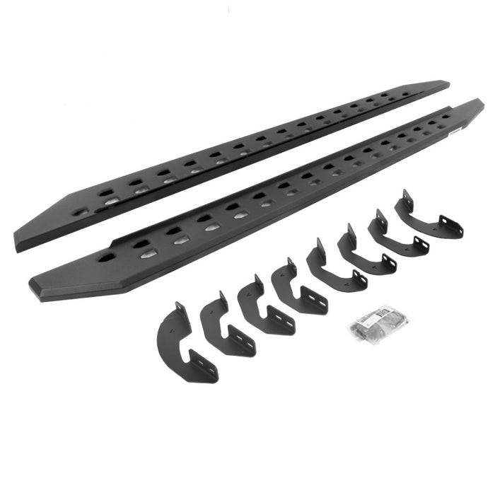 Go Rhino RB20 Slim Line Running Boards with Mounting Brackets Kit Crew Max Only Model 69443687SPC